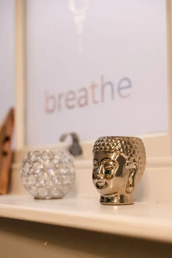Detail on a shelf in the treatment room