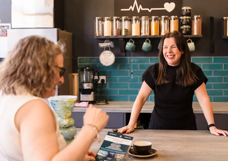 The cafe counter